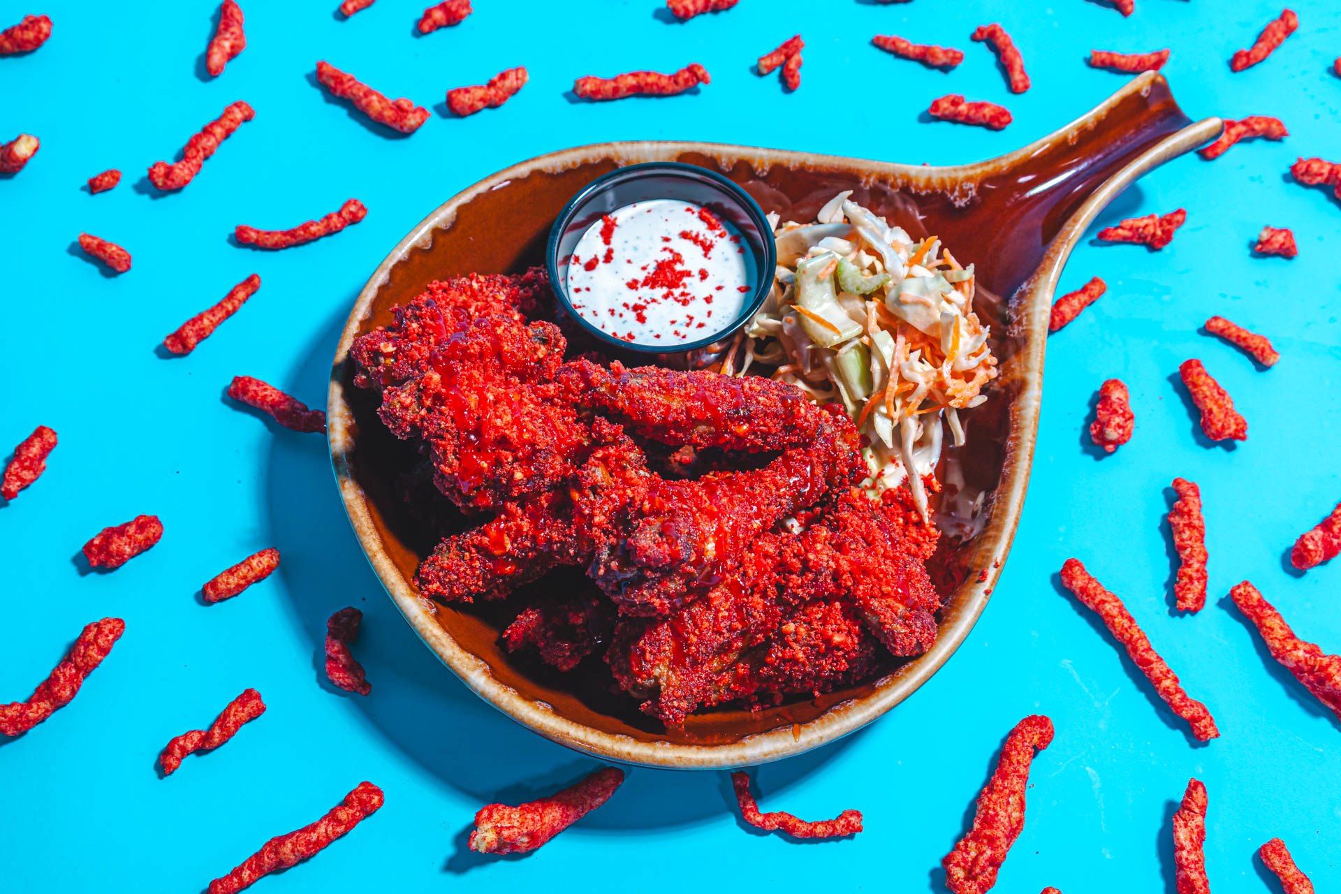Sauce of the Month April: Flamin' Hot Cheeto - Woodie's Flat - Chicago